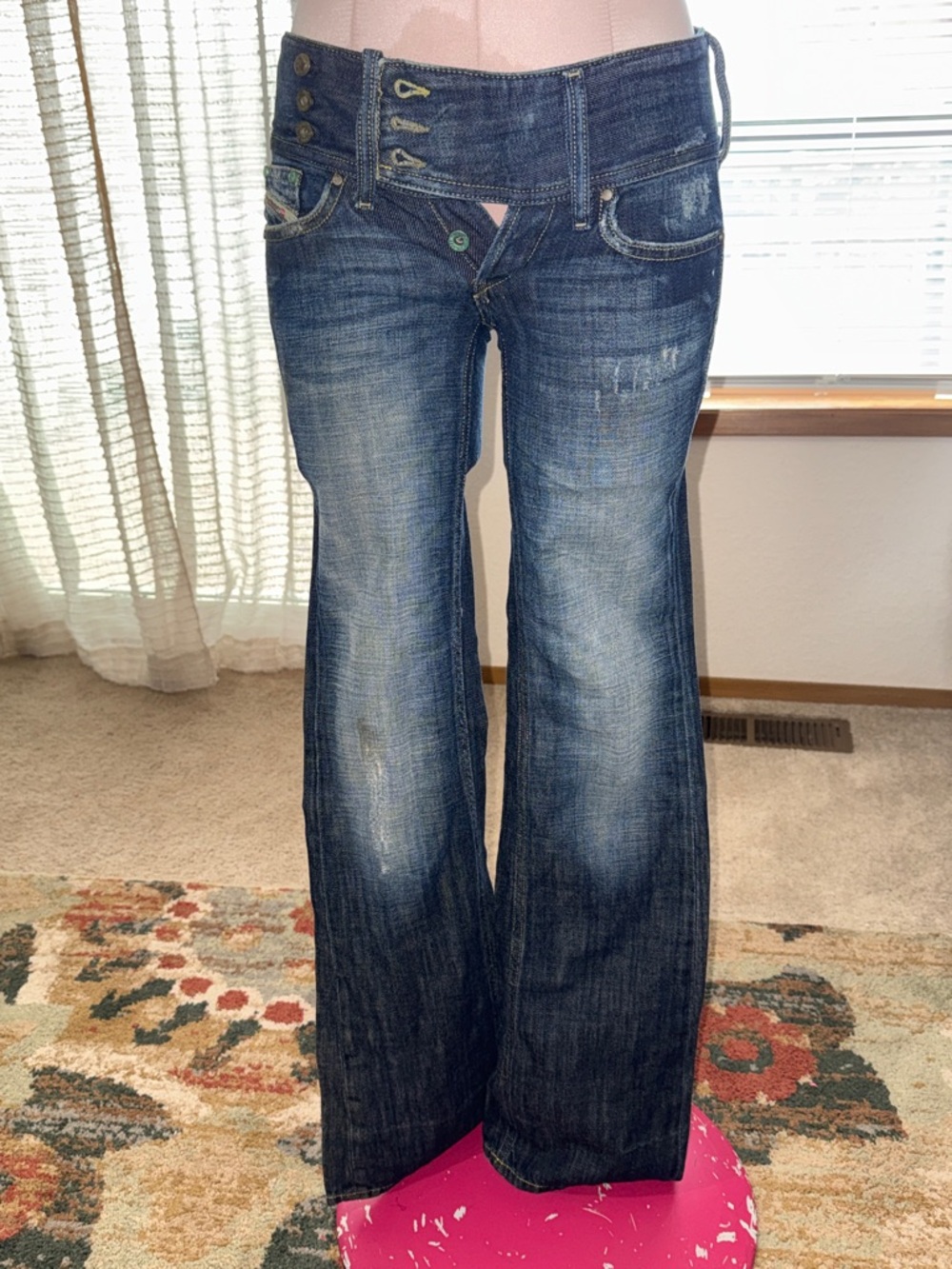 Diesel Dark Blue Women's boot cut Jeans